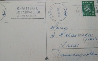 Lahti Viestillinen Onnitelkaa Sotainv......1946 ALE!