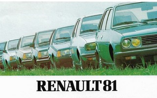 1981 Renault 4 5 14 18 20 30 Fuego esite - KUIN UUSI