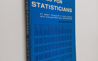Herbert Arkin : Tables for statisticians