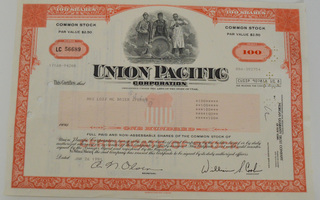 Union Pacific 1981 Osakekirja