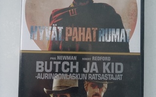 2DVD HYVÄT PAHAT JA RUMAT & BUTCH JA KID - AURINGONLASKUN...