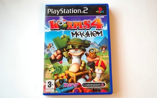Siistikuntoinen Worms 4 - Mayhem (2005) PS2-peli
