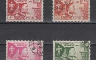 (S0198) LAOS, 1959 (King Sisavang Vong). Mi ## 89-92. Used