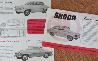 1960 Skoda Octavia / Felicia esite - suom - KUIN UUSI
