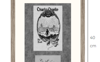 Uusi Charlie Chaplin taulu kehystetty