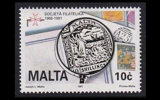 Malta 853 ** Filatelistiliitto (1991)