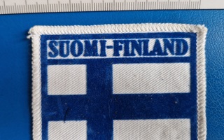 Suomi Finland vintage kangasmerkki