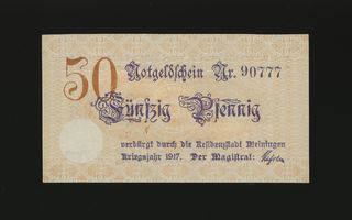 Saksa Notgeld 50 Pfennig, Meiningen 1917