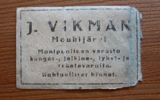 J. VIKMAN  /  MOUHIJÄRVI