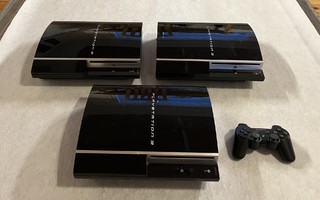 3 kpl PlayStation 3 -konsoleita (lue kuvaus)