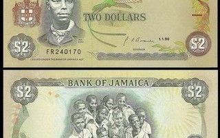Jamaika Jamaica 2 Dollars 1993 P69 UNC