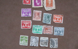 Vanhoja postimerkkejä Hollanti ja Tanska