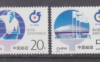 Kiina 1995-7 pöytätennis.