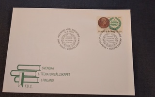1985 Svenska Litteratursällakapet merkin FDC-kuori