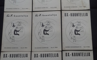 DX-KUUNTELIJA lehtiä 1963-1966 (9 kpl)