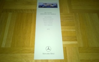 Esite Mercedes värikartta 1998. W202, S202 C-luokka