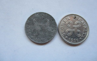 5, 10, 20, 50 markkaa 1952 - 1961