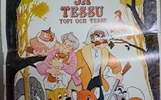 Elokuvajuliste Topi ja Tessu 1981 Walt Disney