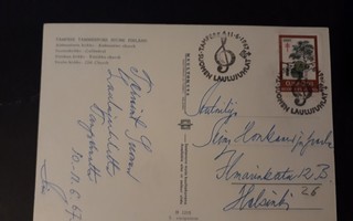 1967  Tre - Suomen laulujuhlat kulk kortilla 11.6.