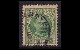 Tanskan Länsi-Intia 41 o Frederik VIII 5 bit (1907)