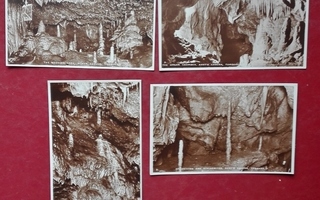 Kent's Cavern, Torquay: 4 postcards/postikorttia