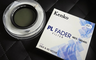 Kenko PL Fader ND3-ND400 62mm  -Säädettävä harmaasuodin