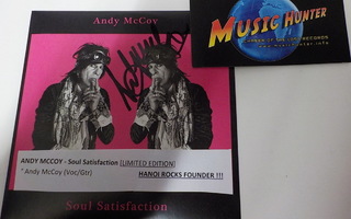 ANDY MCCOY - SOUL SATISFACTION UUSI CD EP + ANDYN NIMMARI