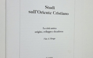 Vito A. Sirago : Studi sull'Oriente Cristiano 14,1 :  La ...
