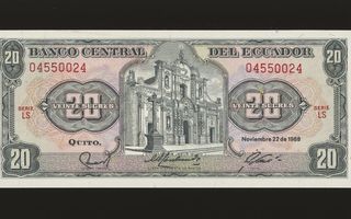 Ecuador 20 Sucres 22.11.1988, P121a, UNC