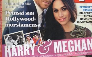 Ilta-Sanomat TV-lehti n:o 20 2018 Harry & Meghan.  Diana.
