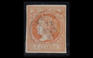 Espanja 44 o Isabella II 4 Cs (1860)