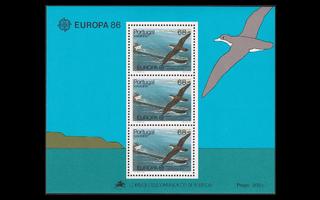 Madeira 106BL7 ** Europa luonnonsuojelu lintu laiva (1986)