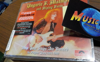 YNGWIE MALMSTEEN - NOW YOUR SHIPS ARE BURNED UUSI 4CD box