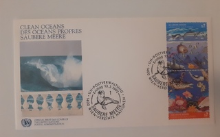 Ensipäiväkuori (FDC) - UN - Clean Oceans v. 1992