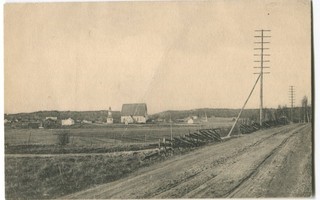 Sauvo Näkymä kirkolle, kulkenut 1913