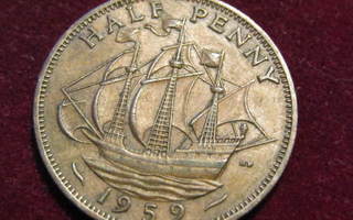 1/2 penny 1959. Iso-Britannia-Great Britain