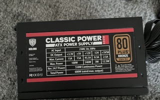 Kolink Classic 600w atx poweri