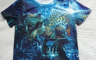 Dinoaiheinen t-paita 120cm