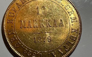 Kultakolikko, 10 markkaa 1879, kultakolikko 10