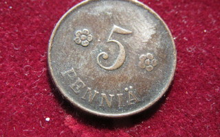 5 penniä 1918