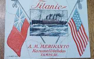 Titanic A. M. Merikanto Tampere makeispaperi! Pinnalla