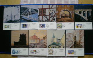 Ahvenanmaan vuoden 1998 näyttelykortit - 9 kpl