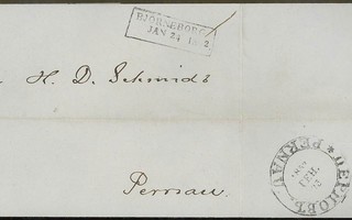 1852 kirje Porista Pärnuun