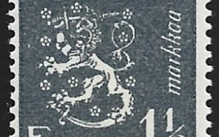 1940 M-30 L 1½ mk sinertävänharmaa  ** Lape 228 a LP  Lm2