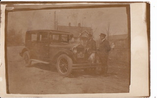 VANHA Valokuva Postikortti UPEA Auto 1920-l