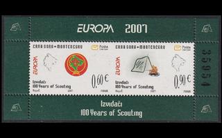 Montenegro 139-40 ** Europa partio vihkomerkit (2007)