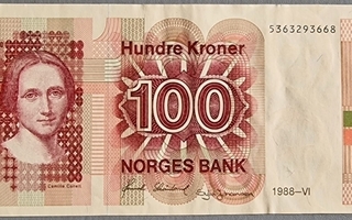 Norja Norway 100 Kroner 1988 P-43