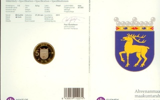 5 euro 2011 Ahvenanmaan maakuntaraha, proof