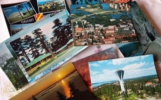 16 postikorttia 60-80 lukua