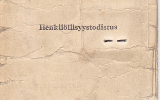 VANHA HENKILÖLLISYYS TODISTUS 1945